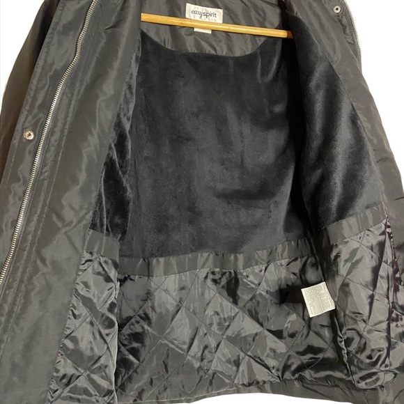 Easy Spirit Black Long Sleeve Collared Jacket Small - Picture 7 of 15
